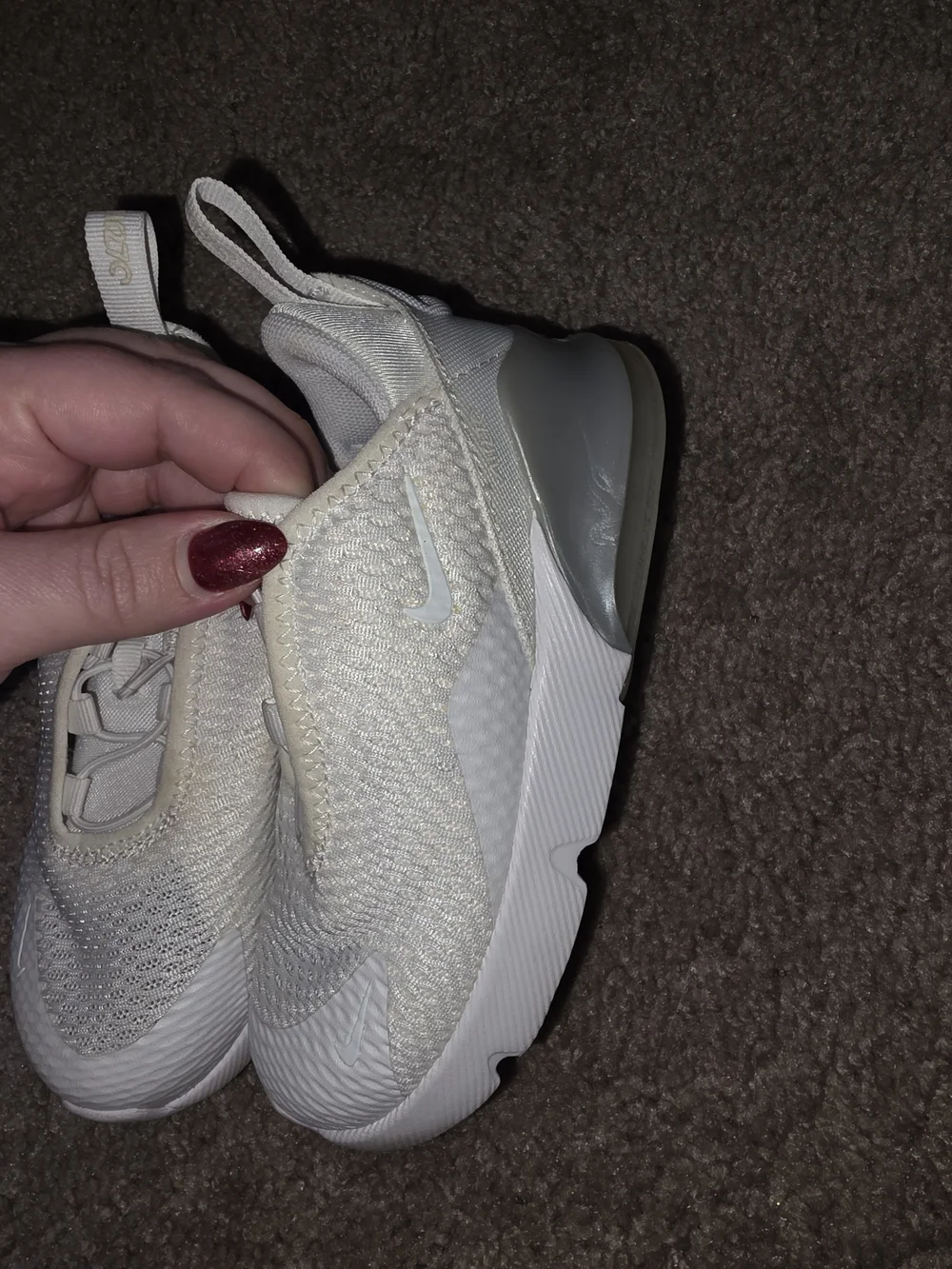 Nike Air White Slip-On Sneakers